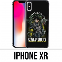 Coque iPhone XR - Call of Duty x Dragon Ball Saiyan Warfare