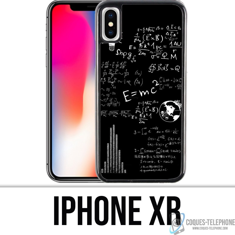 iPhone XR Case - E equals MC 2 blackboard