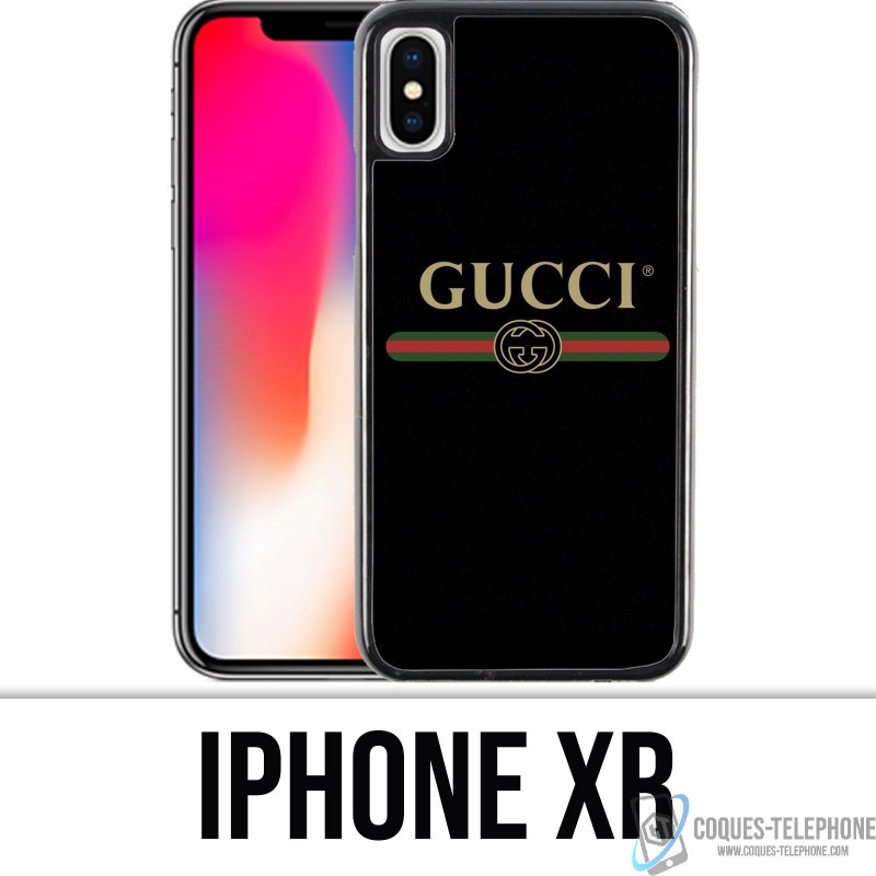 Coque iPhone XR - Gucci logo belt
