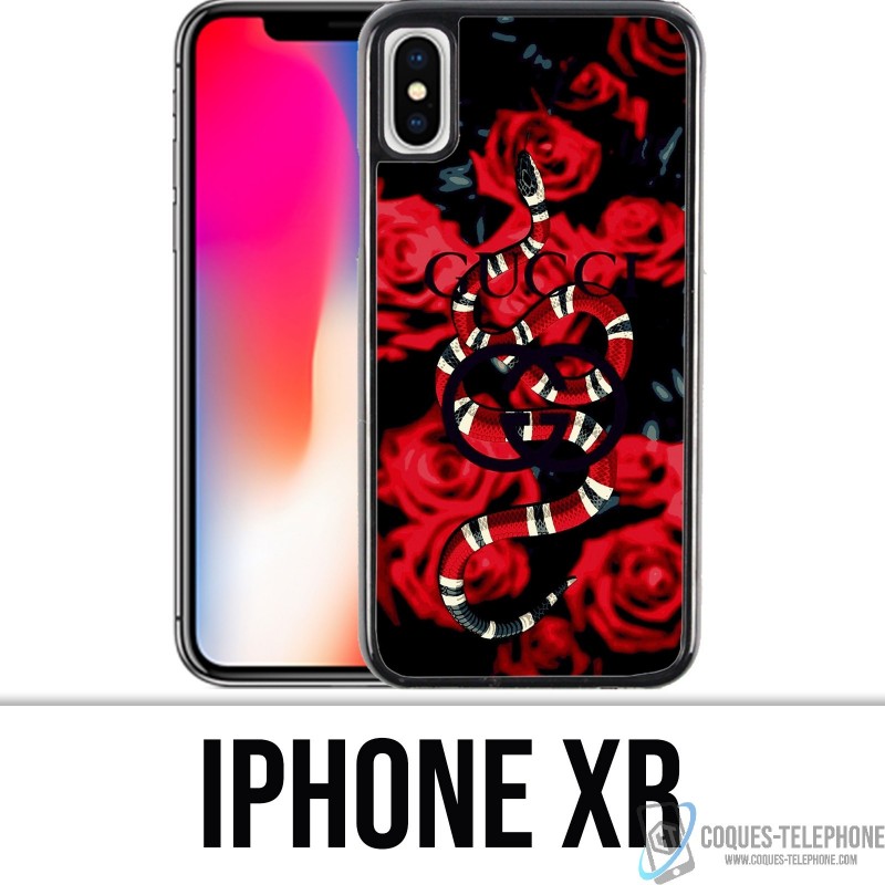 iPhone XR Tasche - Gucci Schlange rosa