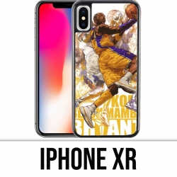 Coque iPhone XR - Kobe Bryant Cartoon NBA