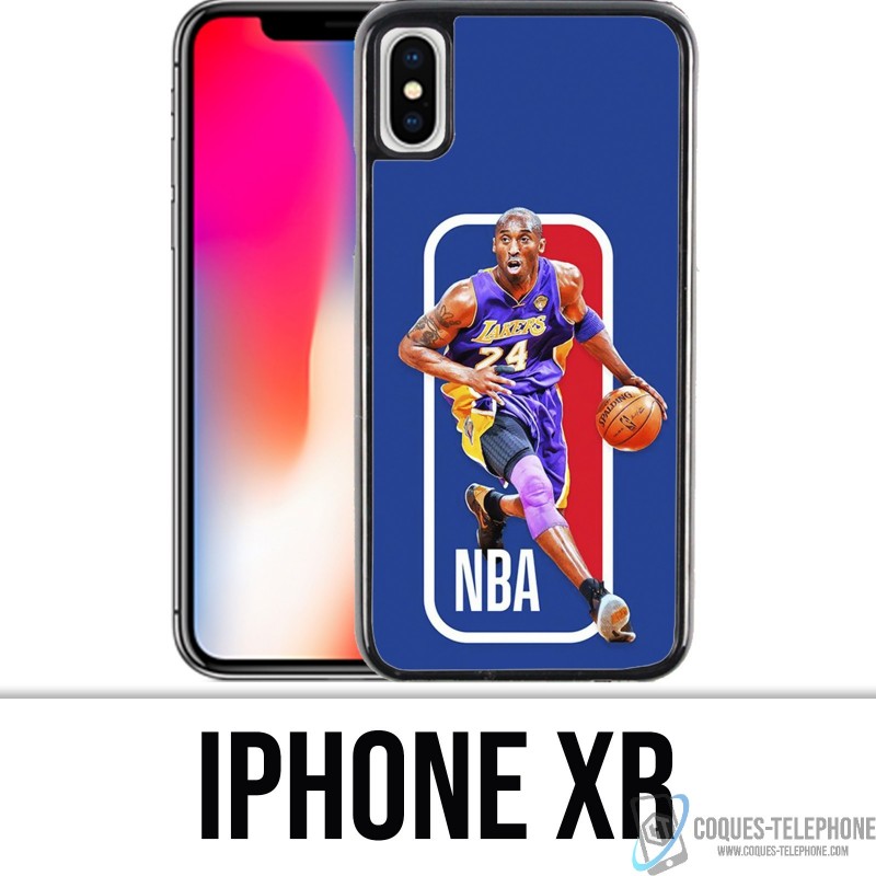 Coque iPhone XR - Kobe Bryant logo NBA