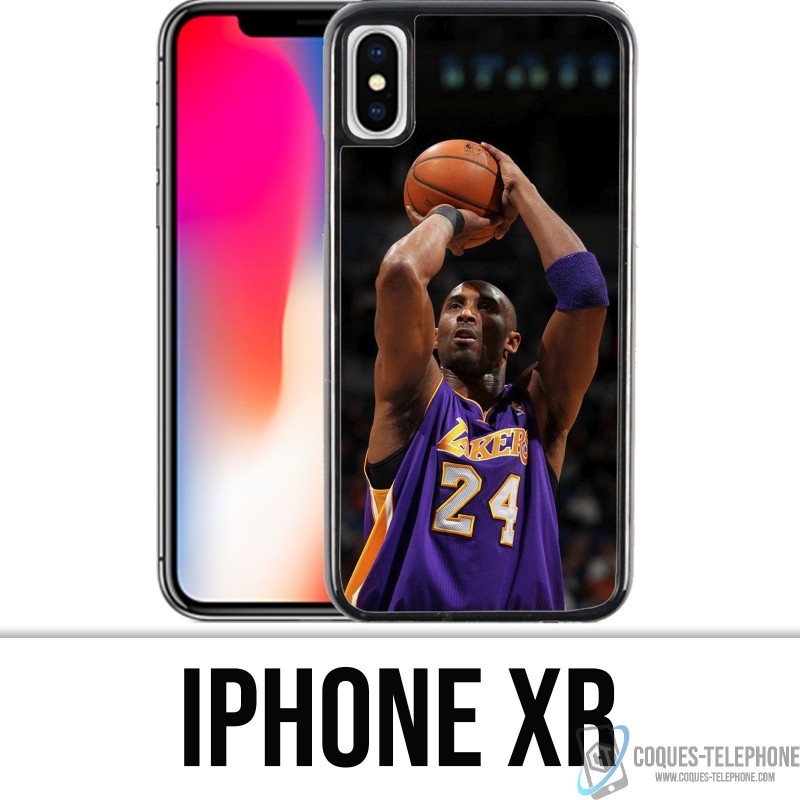 Coque iPhone XR - Kobe Bryant tir panier Basketball NBA