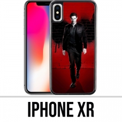 Coque iPhone XR - Lucifer ailes mur