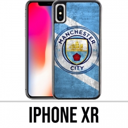 Coque iPhone XR - Manchester Football Grunge