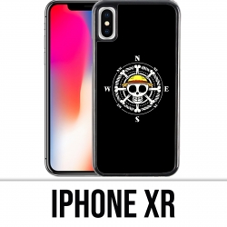 Coque iPhone XR - One Piece logo boussole