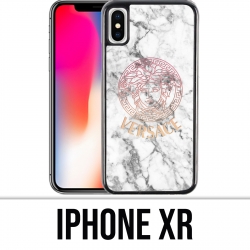 iPhone XR Case - Versace white marble
