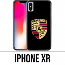 Coque iPhone XR - Porsche Logo Noir