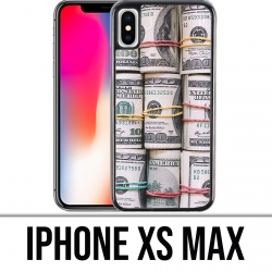 Coque iPhone XS MAX - Billets Dollars rouleaux