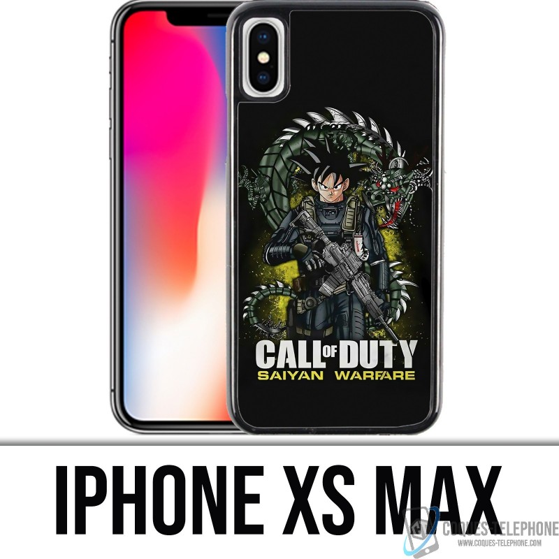 Coque iPhone XS MAX - Call of Duty x Dragon Ball Saiyan Warfare