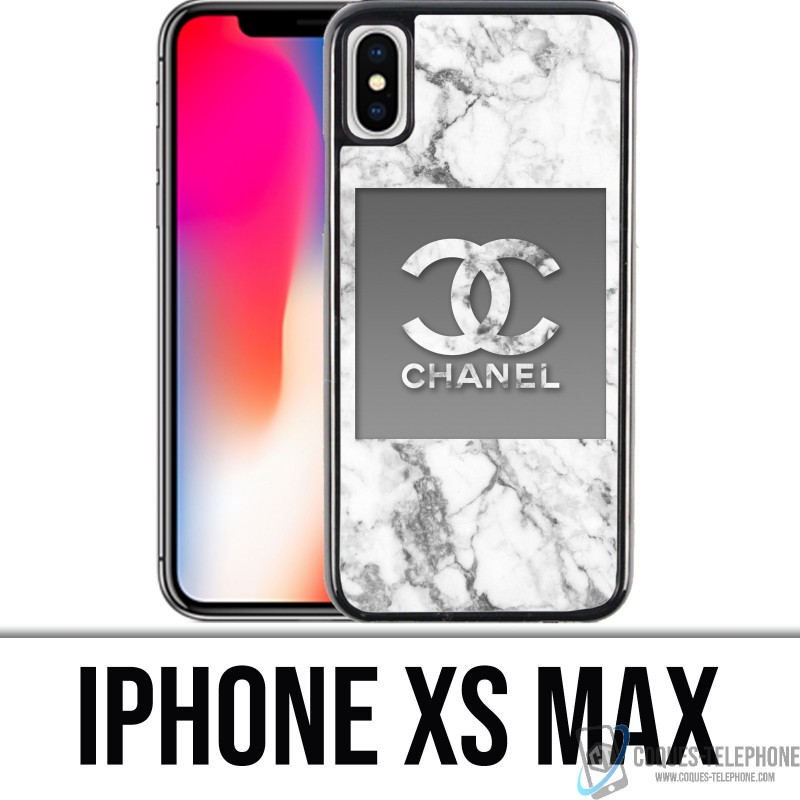Coque iPhone XS MAX - Chanel Marbre Blanc