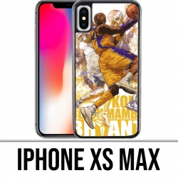 Coque iPhone XS MAX - Kobe Bryant Cartoon NBA