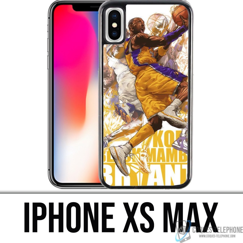 Coque iPhone XS MAX - Kobe Bryant Cartoon NBA