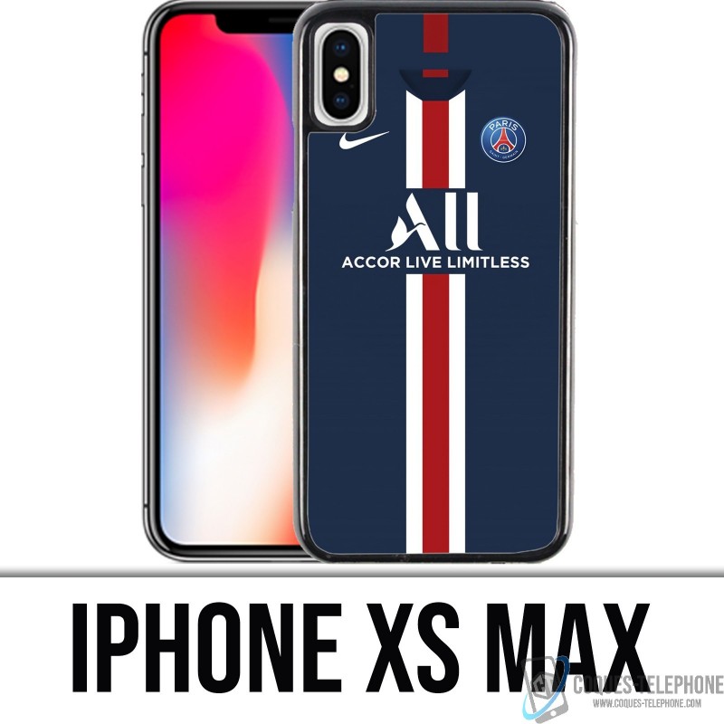 Coque iPhone XS MAX - Maillot PSG Football 2020