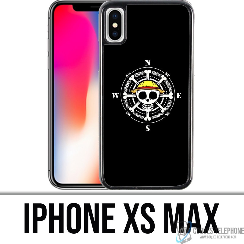 Coque iPhone XS MAX - One Piece logo boussole