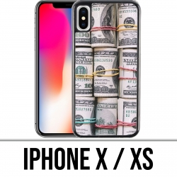 Funda iPhone X / XS - Rollos de billetes de dólar