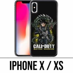 Coque iPhone X / XS - Call of Duty x Dragon Ball Saiyan Warfare