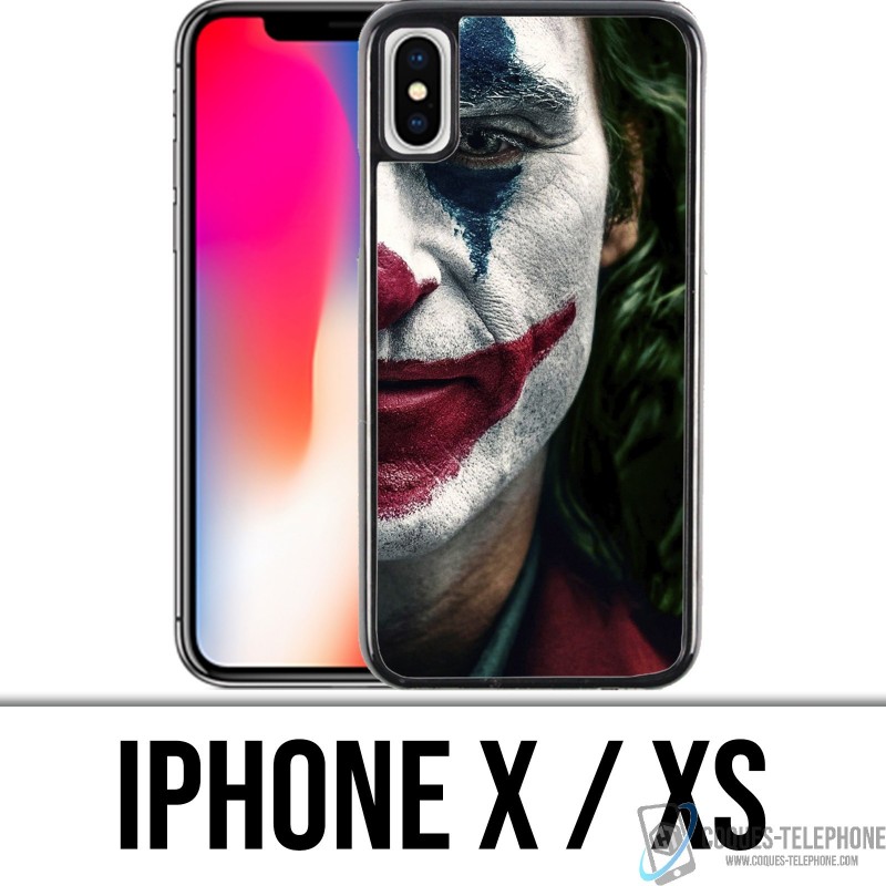 Funda iPhone X / XS - Película de la cara del Guasón