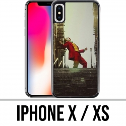 Coque iPhone X / XS - Joker film escalier