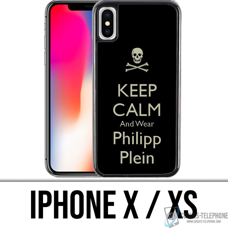 Coque iPhone X / XS - Keep calm Philipp Plein