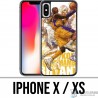 Funda iPhone X / XS - Kobe Bryant Cartoon NBA