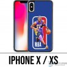 Funda iPhone X / XS - Logotipo de la NBA de Kobe Bryant