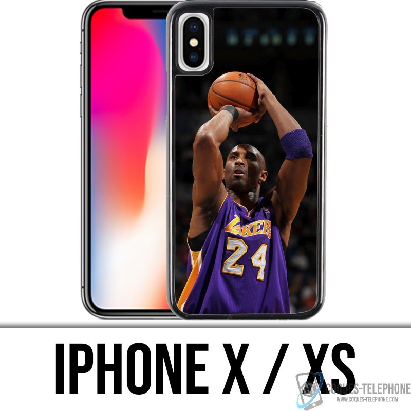 Coque iPhone X / XS - Kobe Bryant tir panier Basketball NBA