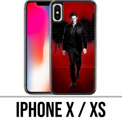 Coque iPhone X / XS - Lucifer ailes mur