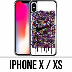 iPhone X / XS Tasche - Nike Sneakers Art