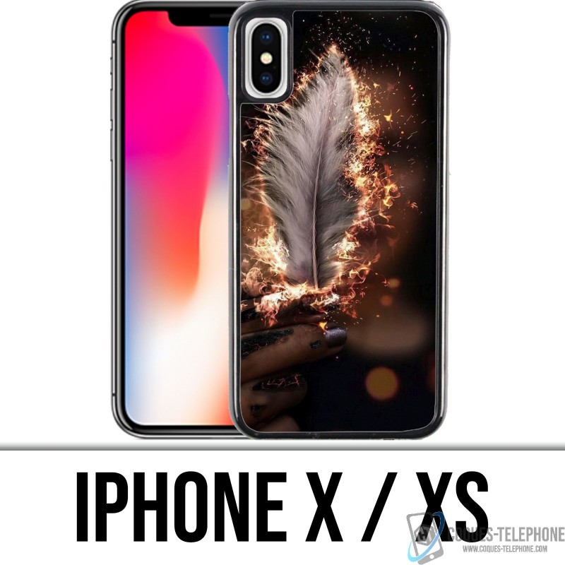 iPhone X / XS Custodia - Penna fuoco