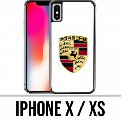 iPhone X / XS Case - Porsche logo white