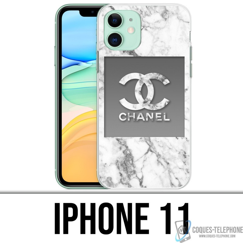 iPhone 11 Custodia - Chanel Marmo Bianco