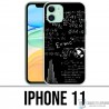Coque iPhone 11 - E égale MC 2 tableau noir