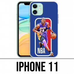 Funda iPhone 11 - Logotipo de la NBA de Kobe Bryant