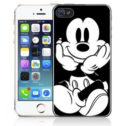 Coque téléphone Mickey Noir et Blanc