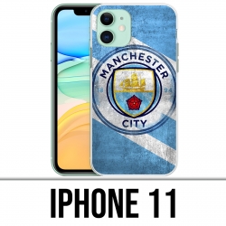 Coque iPhone 11 - Manchester Football Grunge