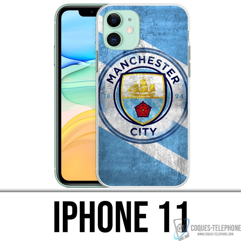 iPhone 11 Case - Manchester Football Grunge