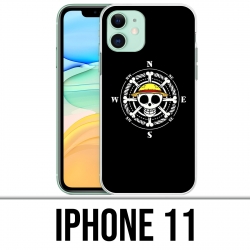 Funda iPhone 11 - Logotipo de la brújula de una pieza