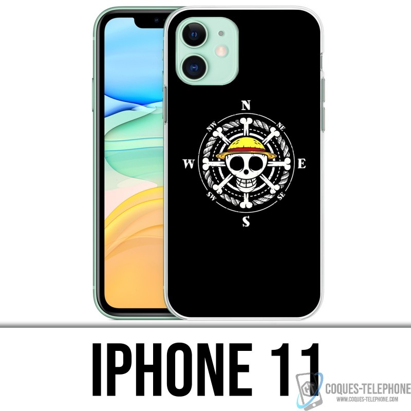 Coque iPhone 11 - One Piece logo boussole