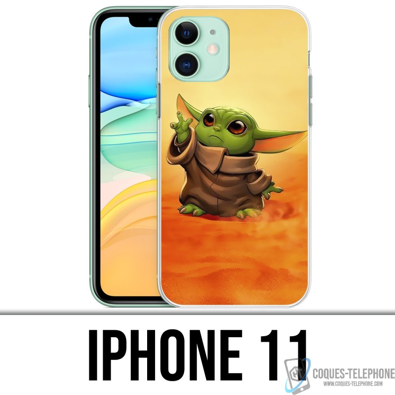 iPhone 11 Case - Star Wars-Baby Yoda Fanart