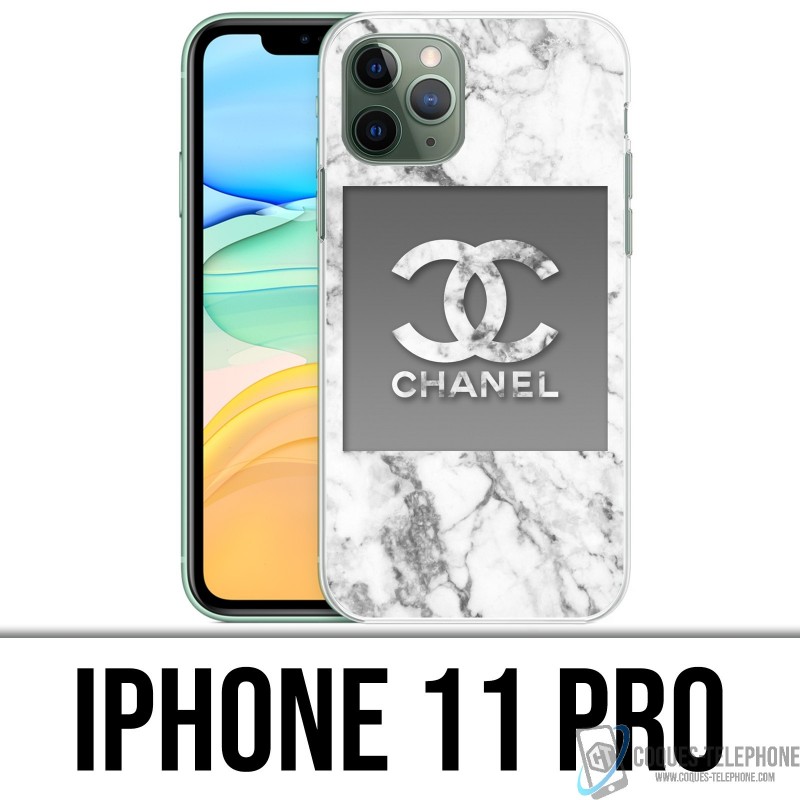 Funda iPhone 11 PRO - Chanel Marble White
