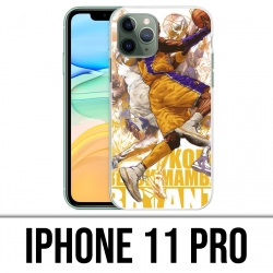 Coque iPhone 11 PRO - Kobe Bryant Cartoon NBA