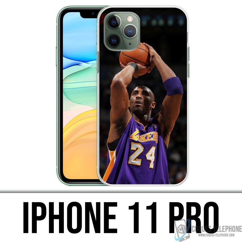 Coque iPhone 11 PRO - Kobe Bryant tir panier Basketball NBA