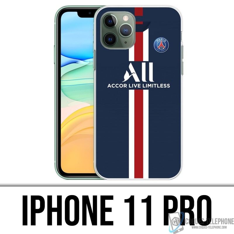 Coque iPhone 11 PRO - Maillot PSG Football 2020