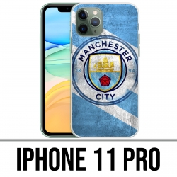 Coque iPhone 11 PRO - Manchester Football Grunge