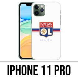Coque iPhone 11 PRO - OL Olympique Lyonnais logo bandeau