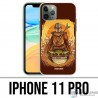 Coque iPhone 11 PRO - Star Wars Mandalorian Yoda fanart