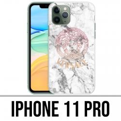 iPhone 11 PRO Case - Versace Marmor weiß