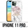 Coque iPhone 11 PRO - Versace marbre blanc