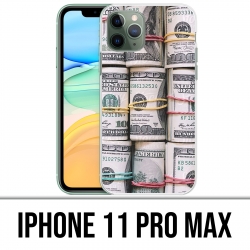 Coque iPhone 11 PRO MAX - Billets Dollars rouleaux